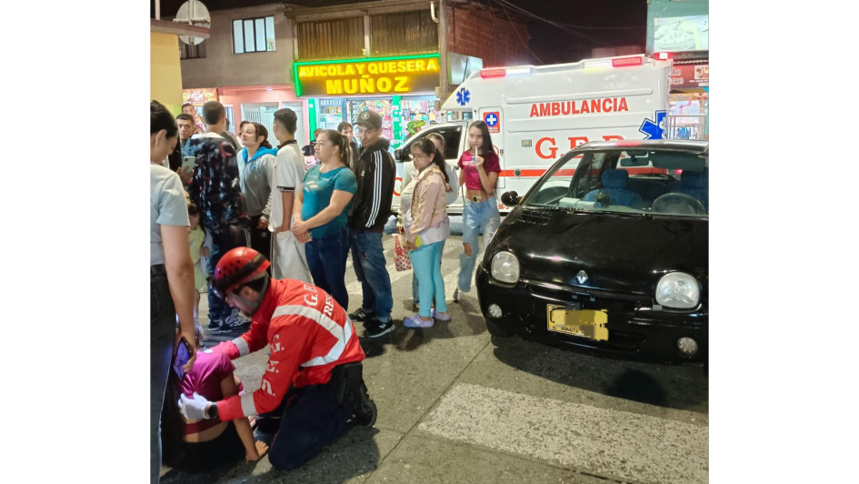 Accidente en la carrera 7 con calle 51 de Manizales