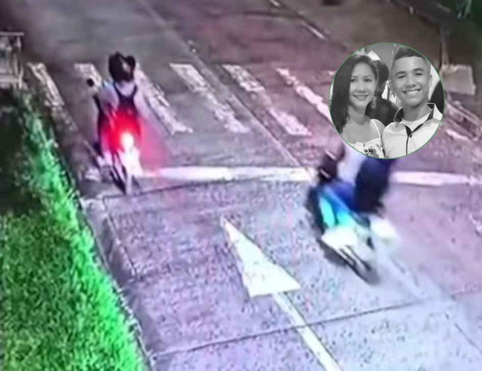 Imágenes del asesinato de Juan Esteban Peña en Pereira
