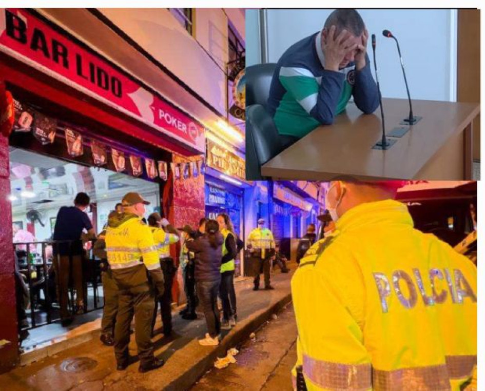 El Culón, en audiencia de este lunes, se tomó la cabeza al oír la pena a la que se enfrenta. El ataque a Mellizo fue en la entrada a este bar.