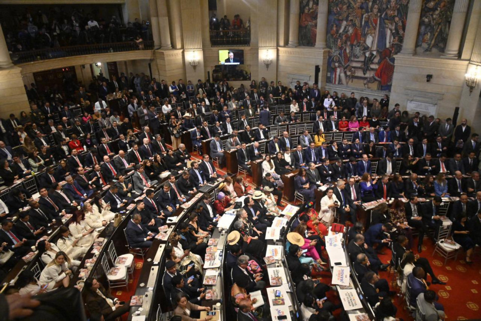 Instalación del Congreso de la República para el último año legislativo 2025 - 2026, en el Salón Elíptico.
