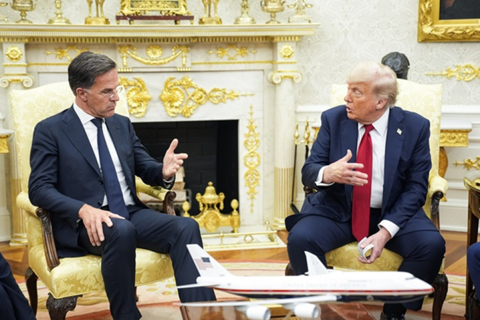 Donald Trump se reunió en la Casa Blanca con el secretario general de la OTAN, Mark Rutte.