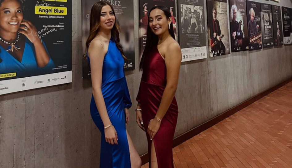 María José Valencia Rodríguez y Andreína Restrepo Naranjo, integrantes de Florecer Andino. 