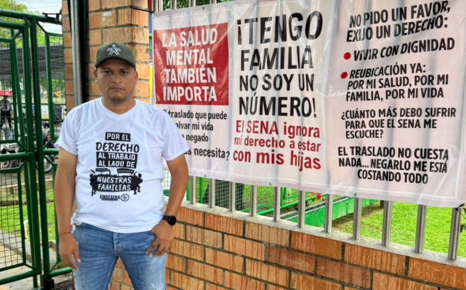 Alan David Medina cumple una semana en huelga de hambre. Exige que lo trasladen del Sena en La Dorada (Caldas) a el Sena en Apartadó (Antioquia). 