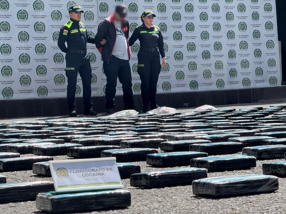 Según las autoridades, la droga incautada tiene un valor de $4.320 millones.