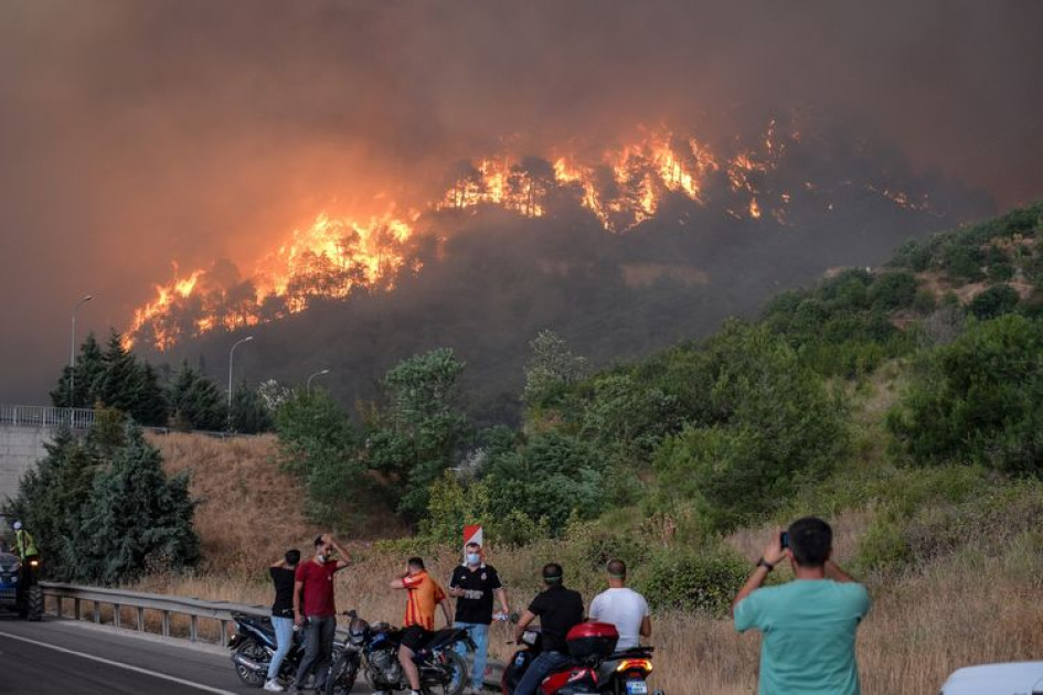 Incendio en varias provincias del noroeste de Turquía