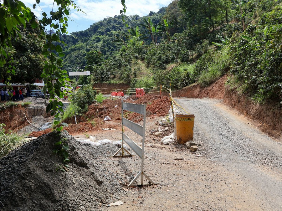 Las obras de la vía Cachipay-Balboa tienen un valor  aproximado de  $8.600 millones.