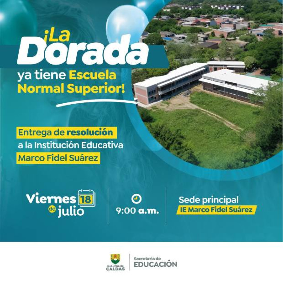 En Colombia funcionan 137 Escuelas Normales Superiores (ENS), de ellas 10 en Caldas, departamento que sumará otra con el propósito de formar docentes para la educación preescolar y básica primaria.