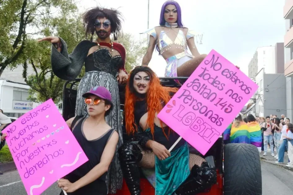 En la Marcha del Orgullo Gay es normal ver pancartas en que exigen respeto y el derecho a la vida. 