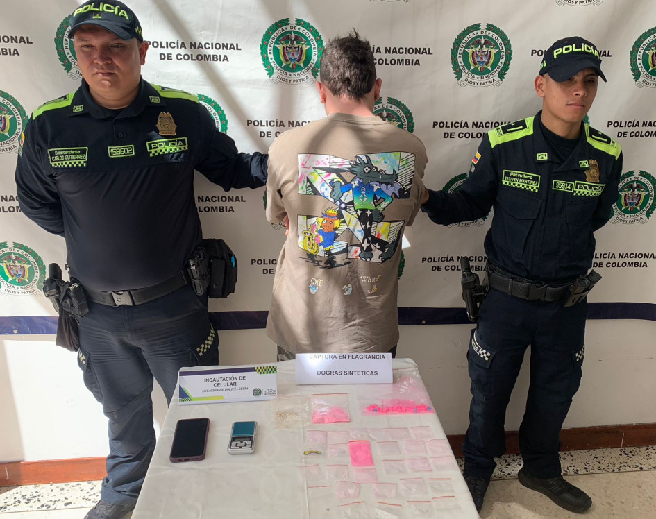 El joven, de 20 años, es señalado de expender drogas sintéticas a adolescentes y jóvenes en Supía.