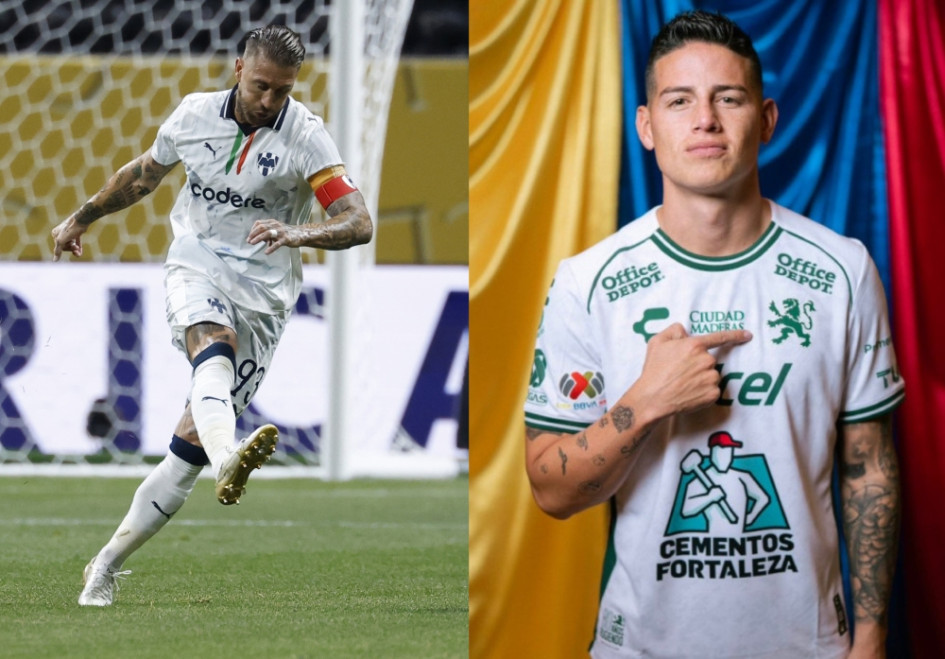 Sergio Ramos y James Rodríguez, dos figuras de la liga mexicana que estarán en el Juego de Estrellas de la MLS.