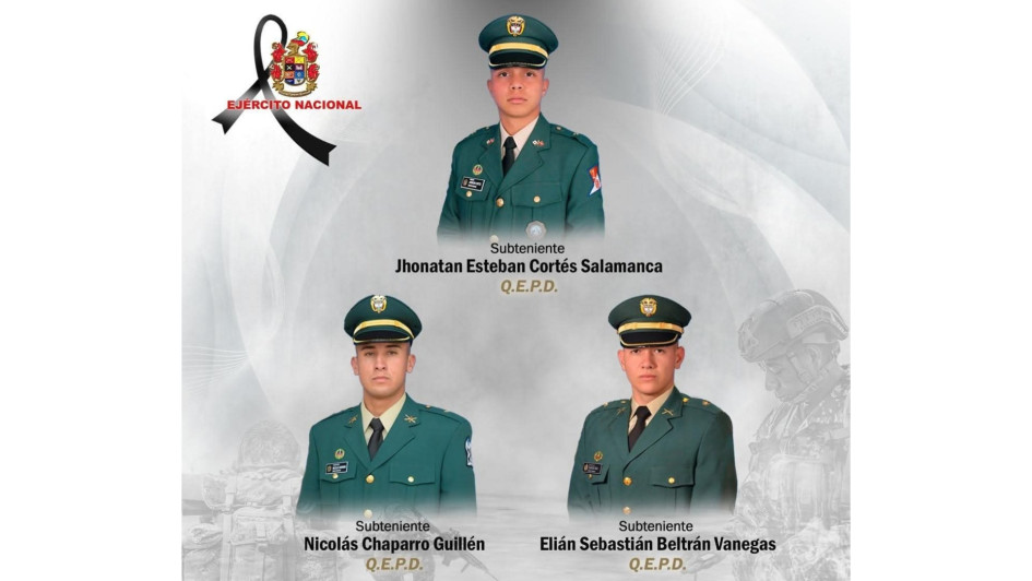 Jhonatan Cortés Salamanca, Nicolás Chaparro Guillén y Elián Sebastián Beltrán Vanegas