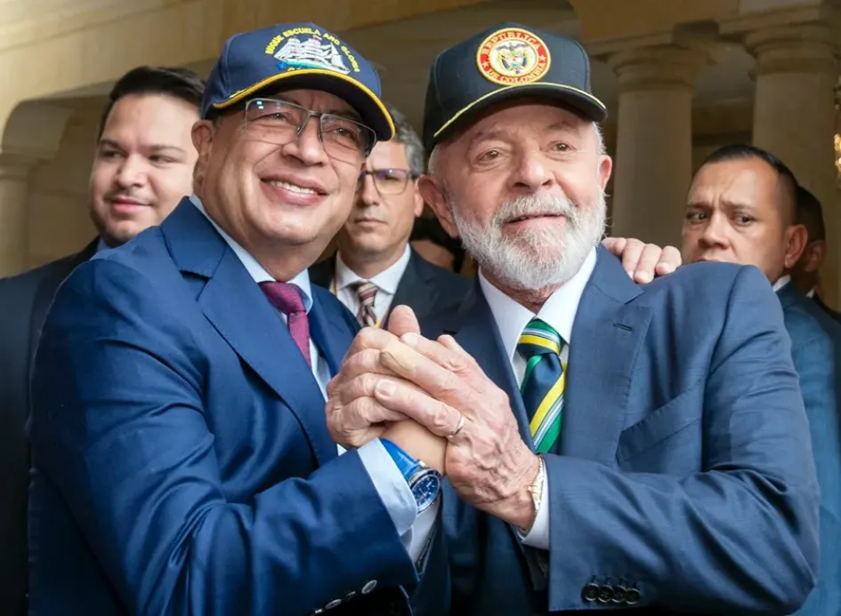 Los presidentes Gustavo Petro y Luiz Inácio Lula da Silva.