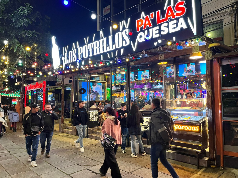 La zona rosa de Manizales. 