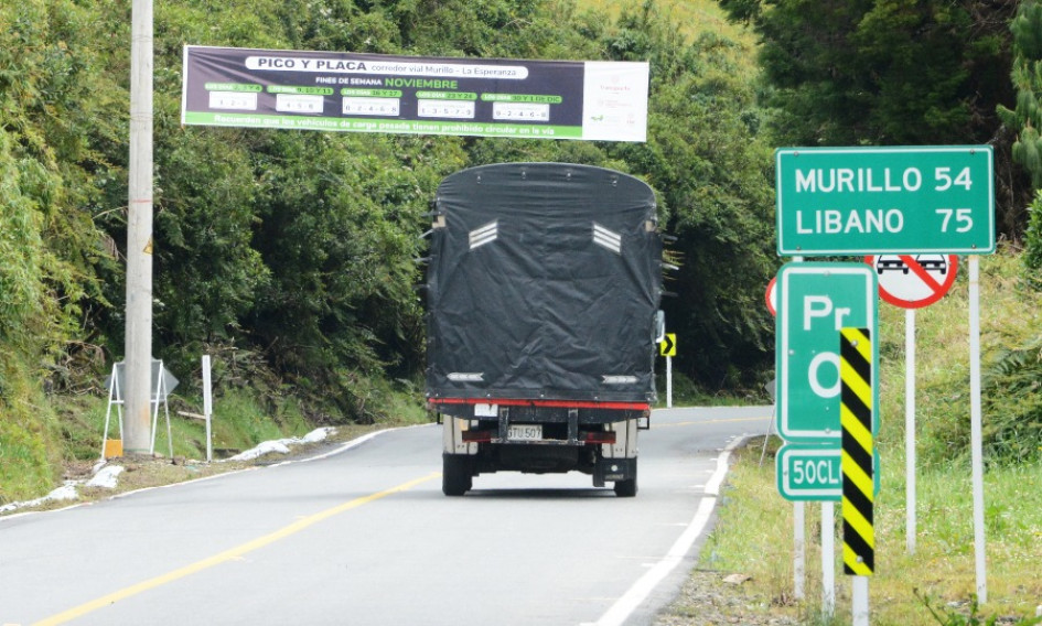 Pico y placa vía Manizales - Murillo