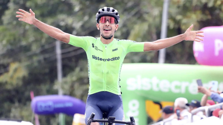 El ciclista antioqueño Sebastián Castaño (Team Sistecrédito). 