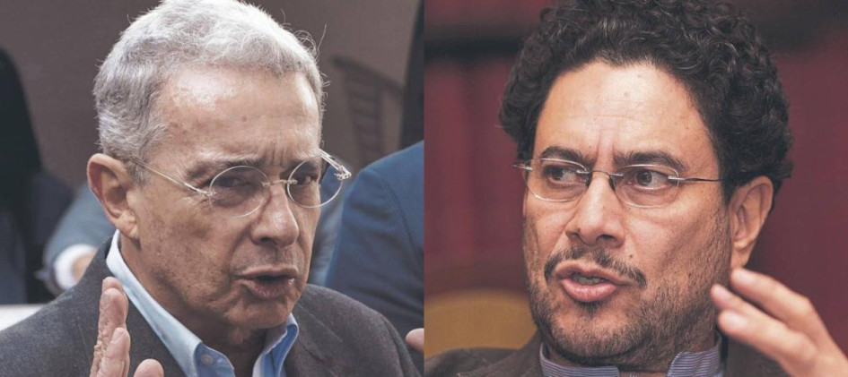 Álvaro Uribe (izq.) e Iván Cepeda.