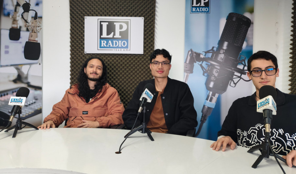 Juan Felipe Romero, Juan Fernando Bonilla y Juan Fernando Arias, integrantes de la banda de rock Zálima de Manizales