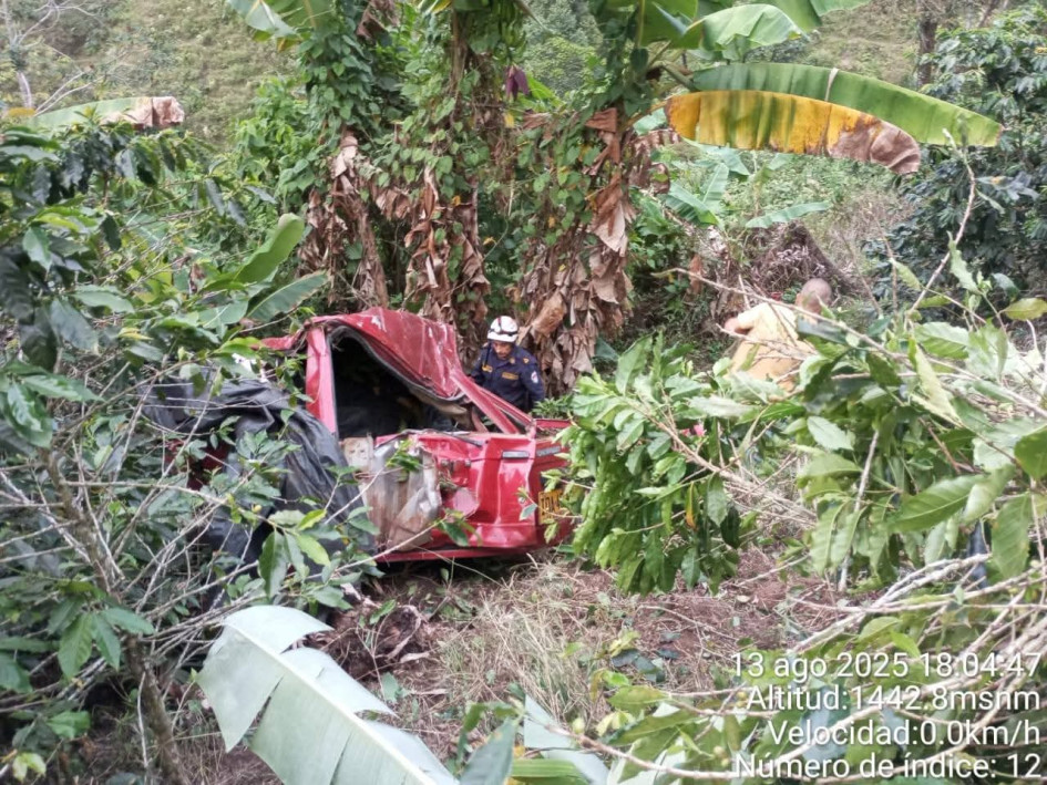 Cerca de 500 metros rodó el vehículo de servicio público en zona rural de Belén de Umbría.