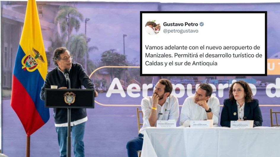 El presidente Gustavo Petro estuvo en diciembre del 2024 en los terraplenes de Aerocafé dando su apoyo al proyecto. 