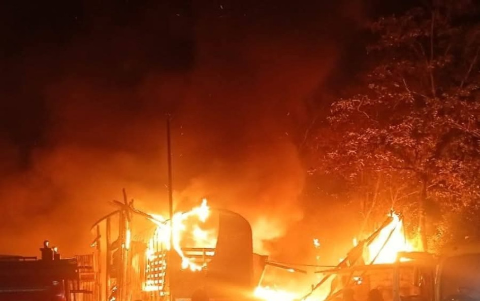 Hacia las 9:45 de la noche del lunes (25 de agosto), un incendio de tipo estructural se registró en el sector conocido como la Vuelta del Gas en La Virginia 