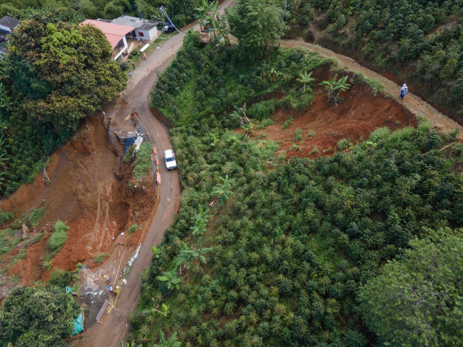 La Gobernación de Risaralda destinó $8.500 millones para empezar con las obras en la zona y tratar de arreglar la vía entre Balboa y La Virginia 