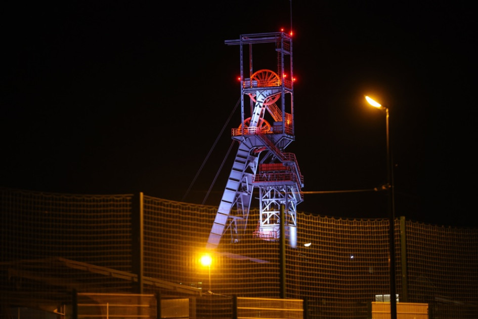 La mina de carbón de Knurow-Szczyglowice en Knurow, sur de Polonia