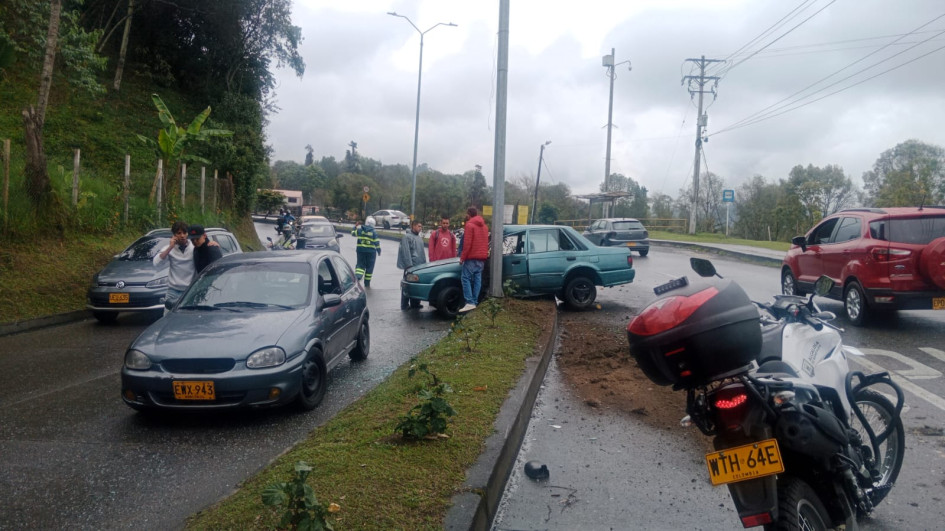 El accidente de este martes.