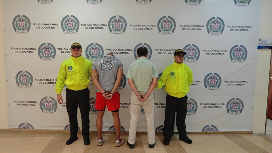 Los hombres detenidos en el Eje Cafetero