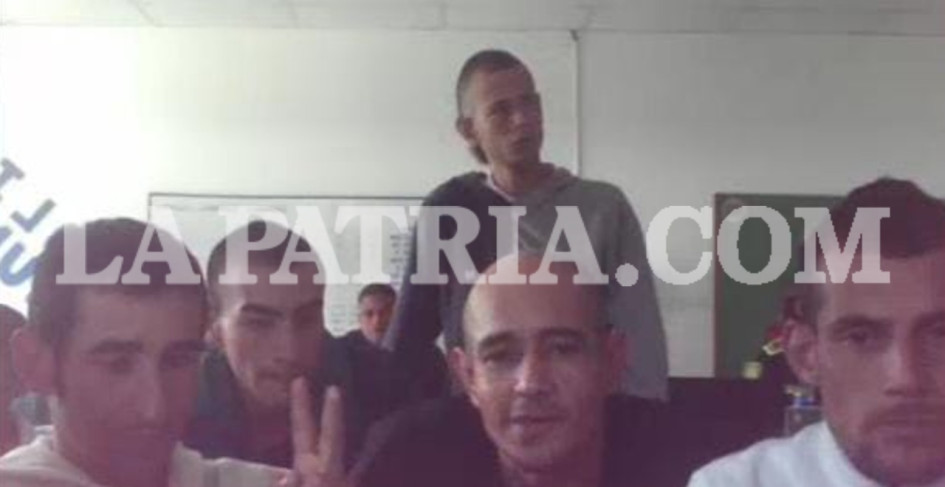 Los capturados, en la audiencia.