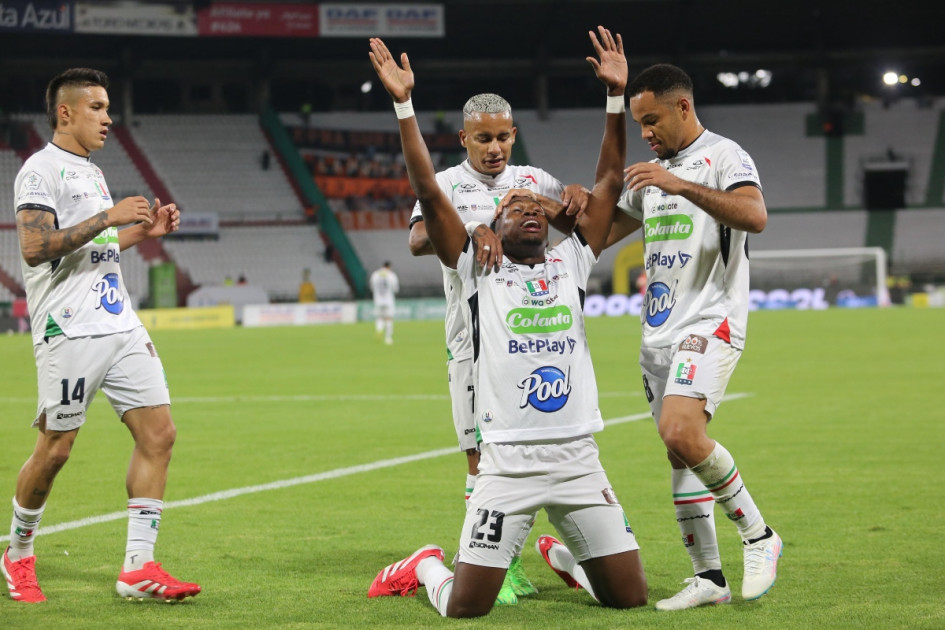 El central Kevin Cuesta abrió el marcador del partido. Anotó su primer gol con el Once Caldas.