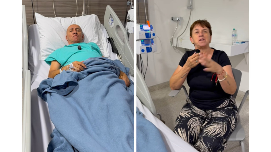 Oswaldito, de Los Montañeros, está hospitalizado desde el 27 de agosto. Su esposa, Socorrito, ha permanecido cuidándolo y acompañándolo. Sus hijos Álex y Alejo informan sobre la posible alta médica de su padre.