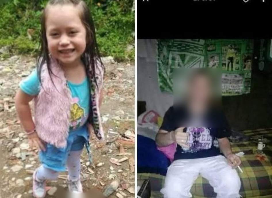 Madison Echeverry Ramírez y el papá. Las fotos fueron aportadas y autorizadas por la denunciante, para LA PATRIA