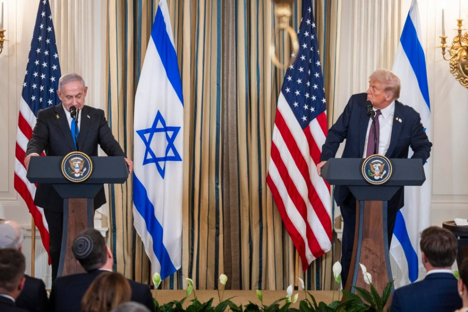 El primer ministro israelí, Benjamin Netanyahu y el presidente de Estados Unidos, Donald Trump.