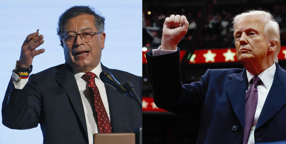 Gustavo Petro y Donald Trump, presidentes de Colombia y Estados Unidos.