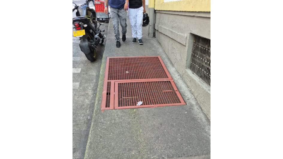 La reja fue pintada hace pocos días.