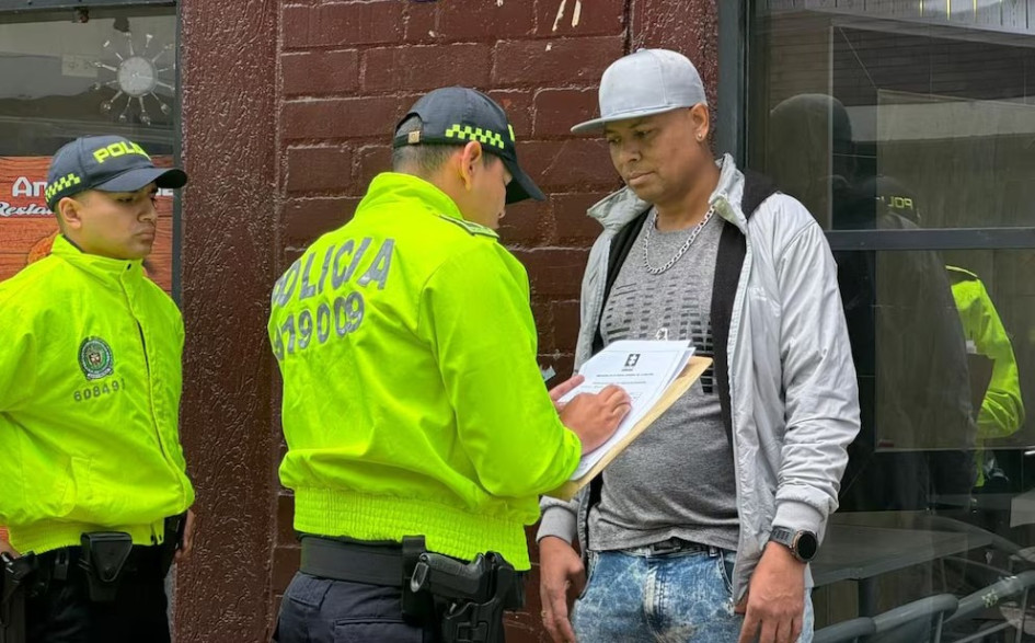 Alias Tovar fue capturado por la Policía en Bogotá.