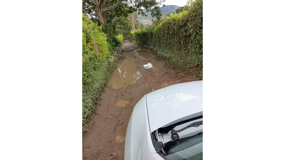 Este es el estado de algunas vías en Santágueda.