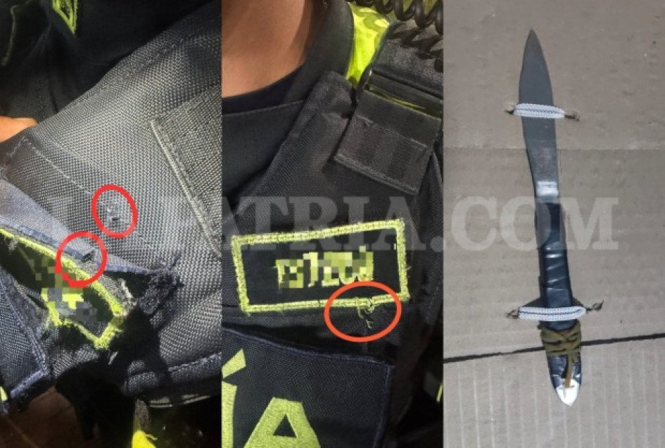 Un policía también resultó atacado.