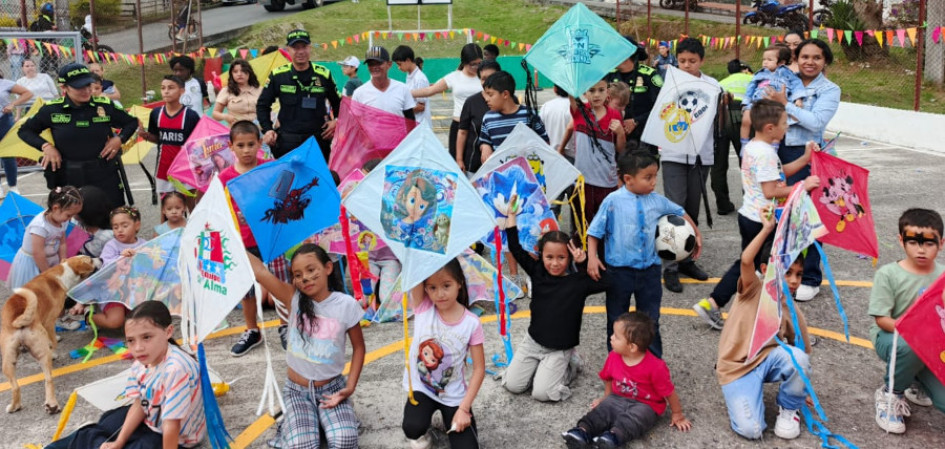 La actividad sirvió para integrar a los menores con otros niños y sus familias. 