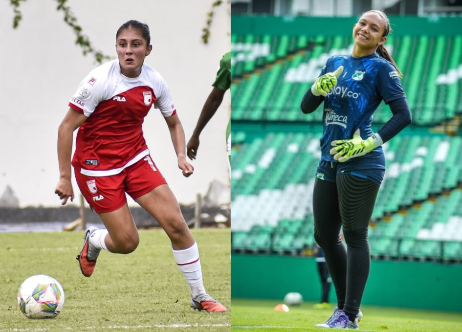 Daniela Garavito, de Santa Fe, y Luisa Agudelo, del Deportivo Cali, están listas para la final de la Liga Femenina. Ambas tienen proceso en las selecciones juveniles de Colombia.