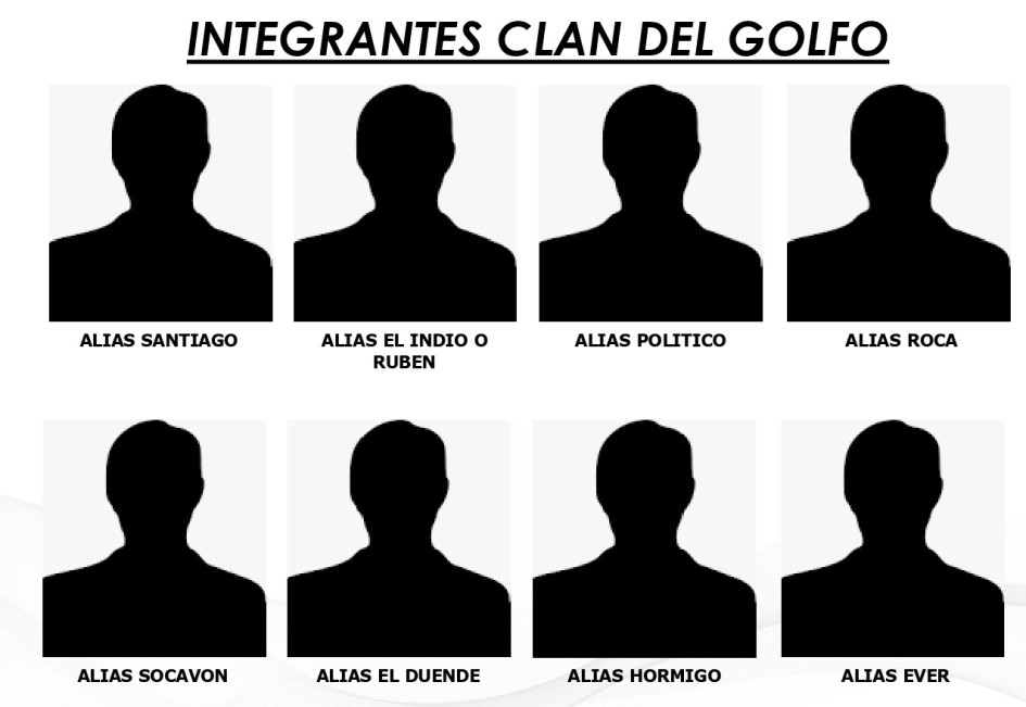 La Policía de Risaralda sacó un listado con los delincuentes más buscados del Clan del Golfo que operan en el departamento: 16 alias entre ellos dos mujeres 