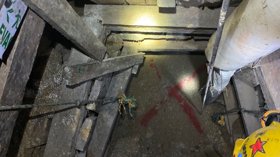 la mina La Reliquia en Segovia (Antioquia).