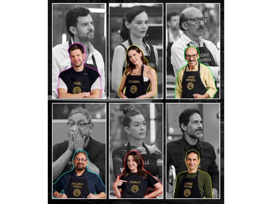 Las 6 celebridades que participaron en el reto de eliminación de este viernes (3 de octubre) en MasterChef Celebrity 2025.