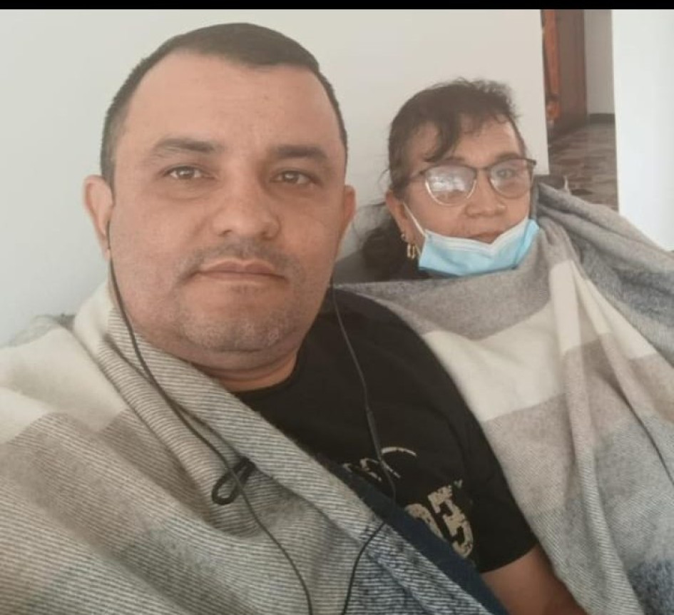 Lucrecia Marín y su hijo Faber Martínez.