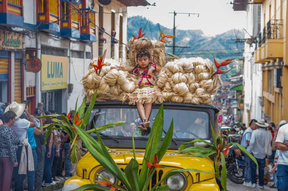La cultura de este municipio estuvo presente en el desfile. 