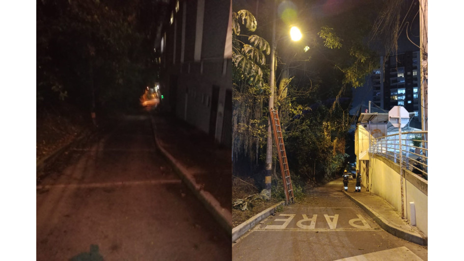 Así estaba la entrada a Chachafruto. Luego de las intervenciones de Invama quedó iluminado este punto y sin maleza.