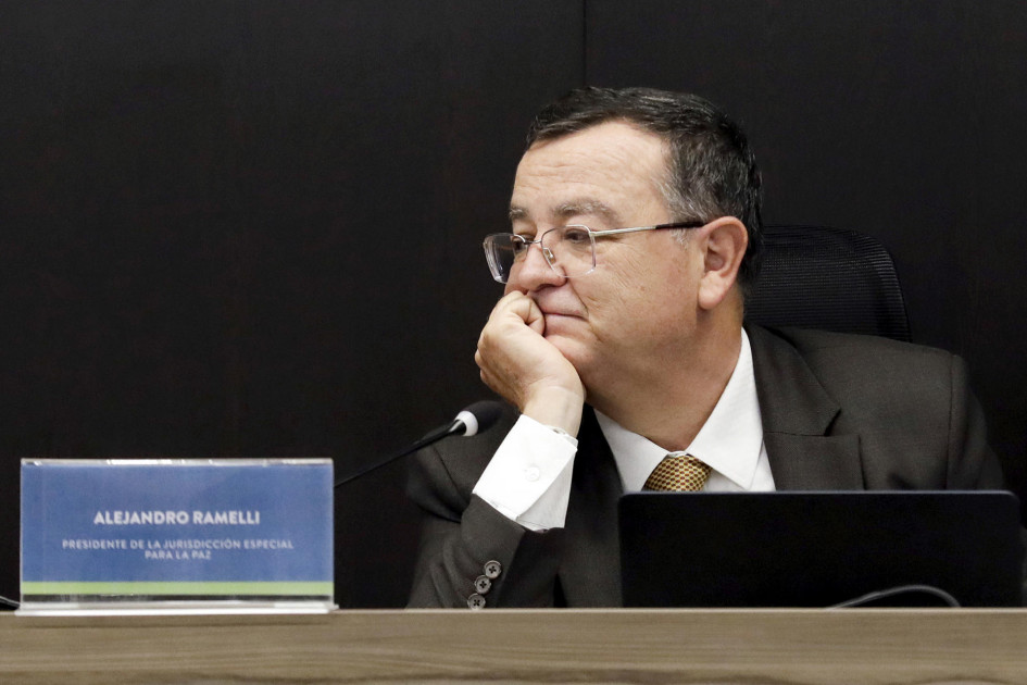 Magistrado Alejandro Ramelli, presidente de la JEP.