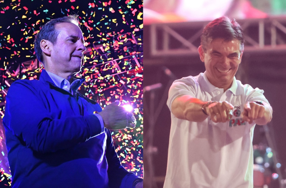 Jorge Tuto Quiroga y Rodrigo Paz, candidatos a la Presidencia de Bolivia.