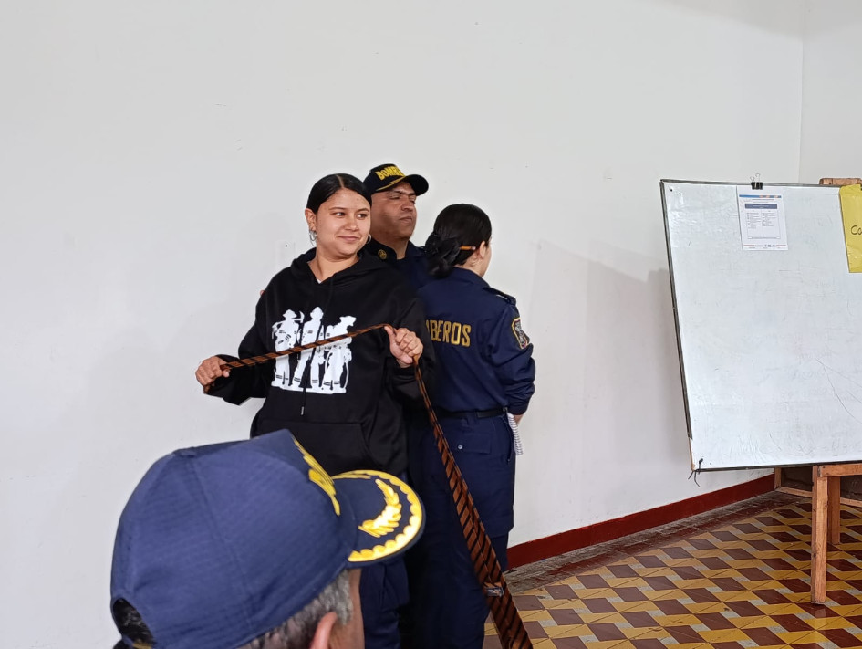 Hicieron presencia en las instalaciones de la Casa de la Cultura de Aguadas.