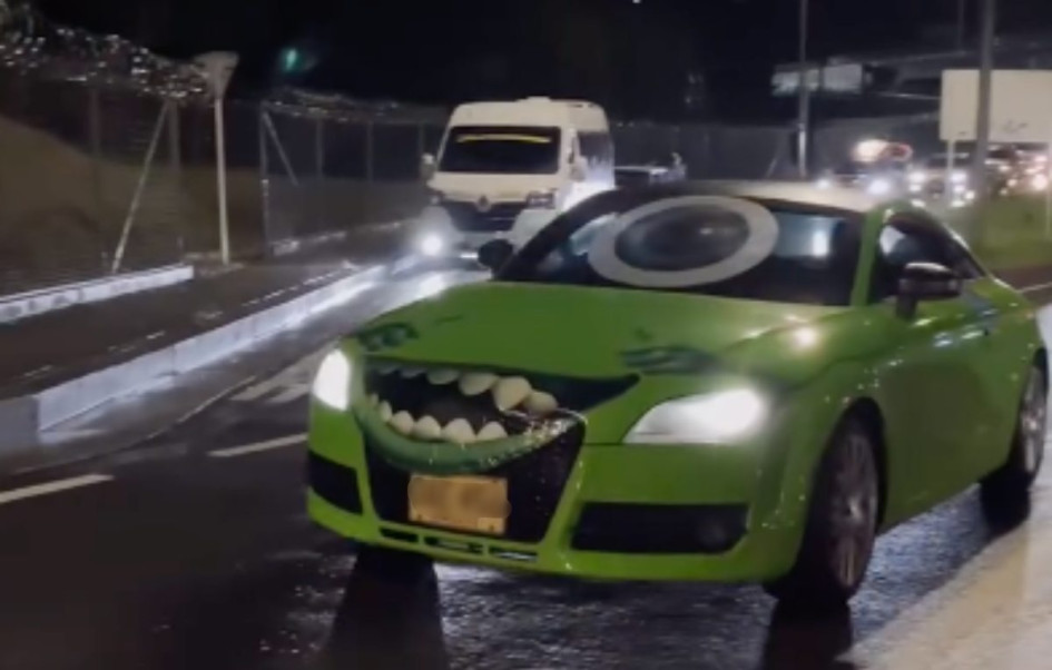 El año pasado también realizaron la rodada de Halloween de carros. La Alcaldía insiste que estas actividades están prohibidas. 